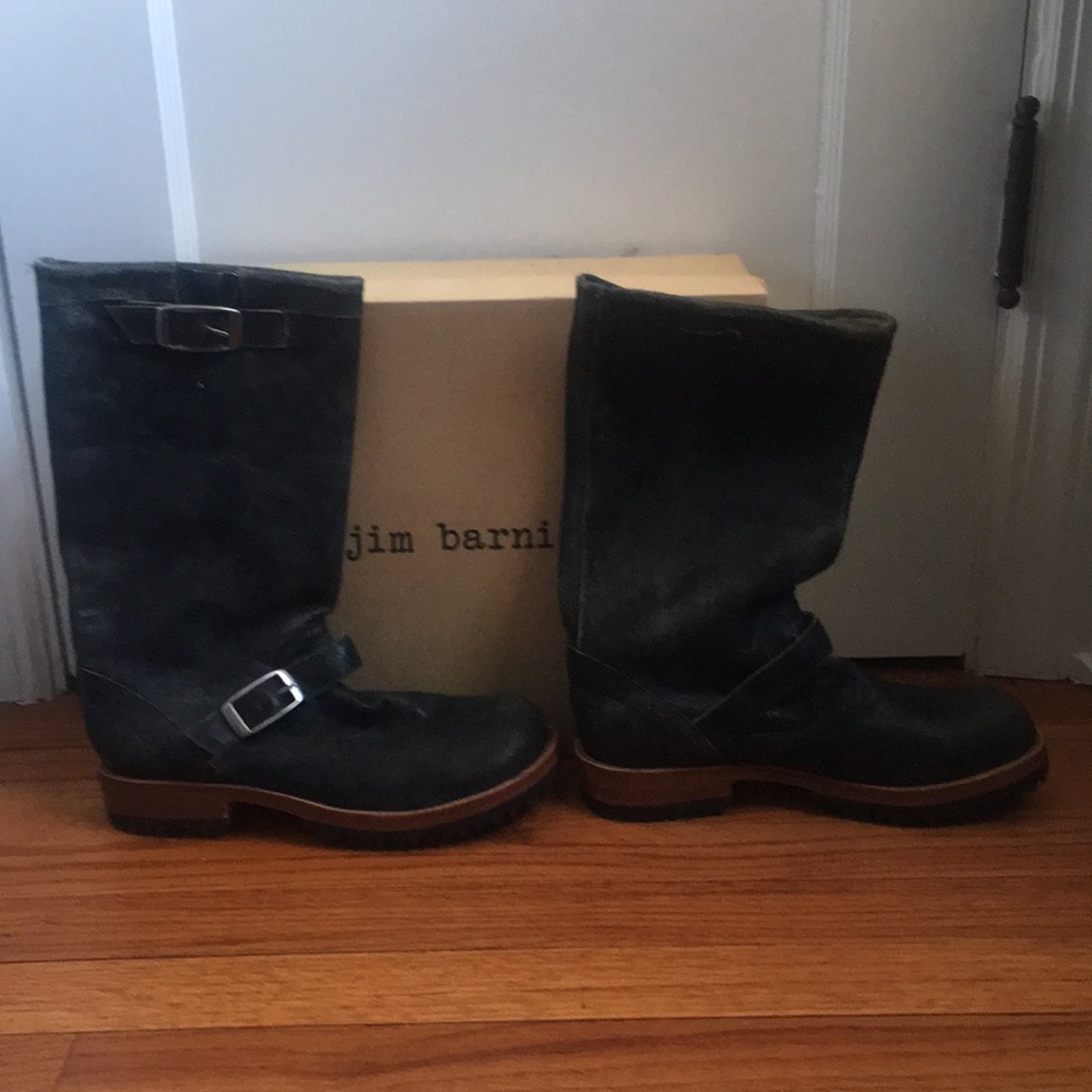 Jim Barnier leather, moto boots